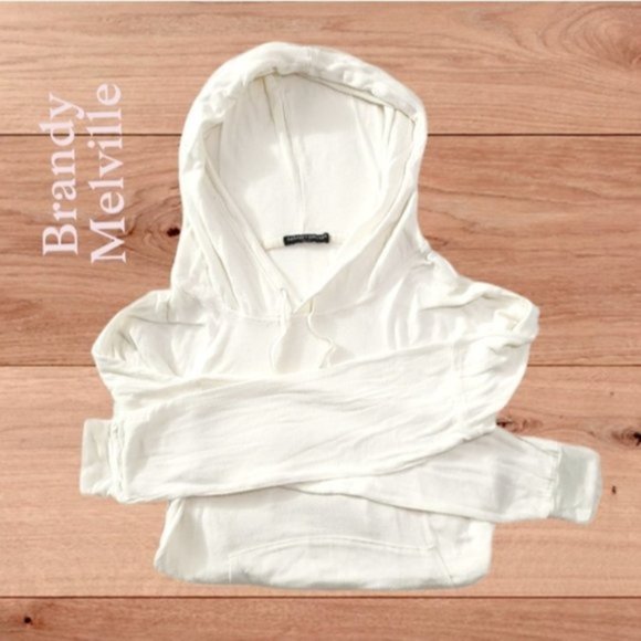 Brandy Melville Cotton Hoodie- One Size - Picture 2 of 7